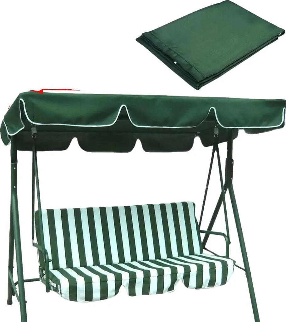 Couverture de chaise patio extérieur imperméable verte pour 3-4 places
