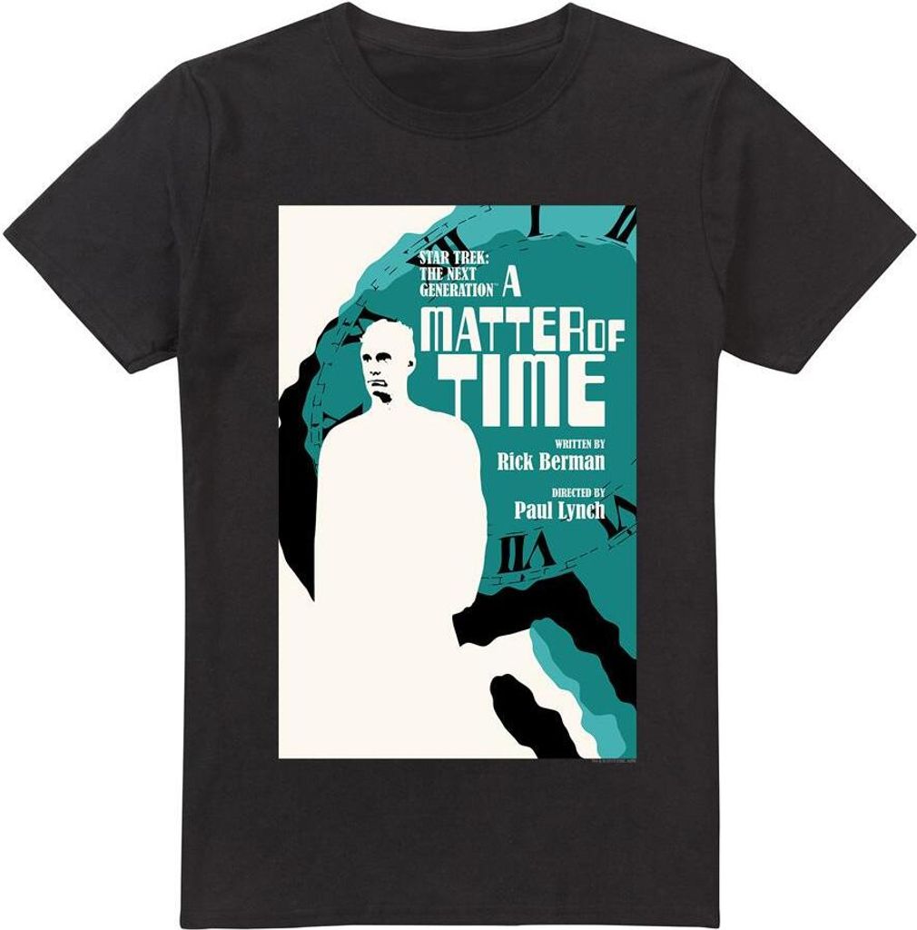 Star Trek - "The Next Generation Season 5 Episode 9" T-Shirt für Herren TV5362 (XL) (Schwarz)