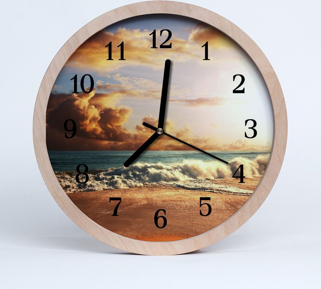 Holzuhr 20fi cm wanduhr - Sandy Küste Strand