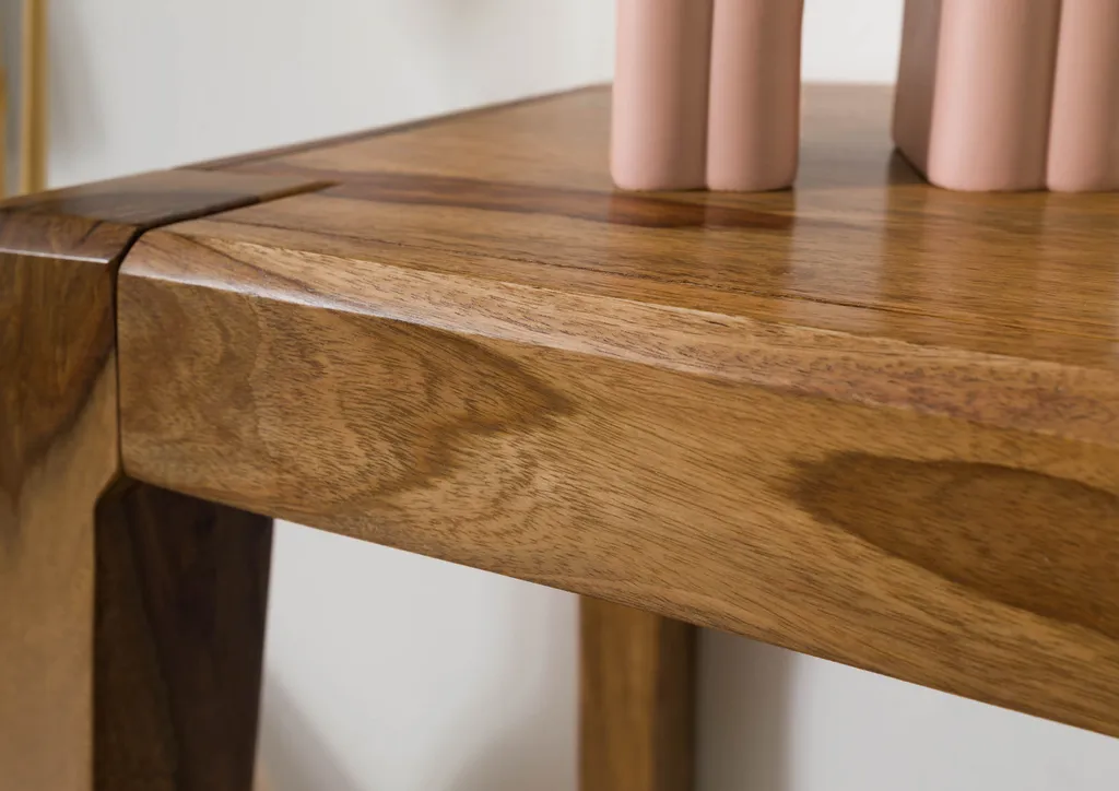 Console d'entrée en sheesham brun pour optimiser votre rangement - 6