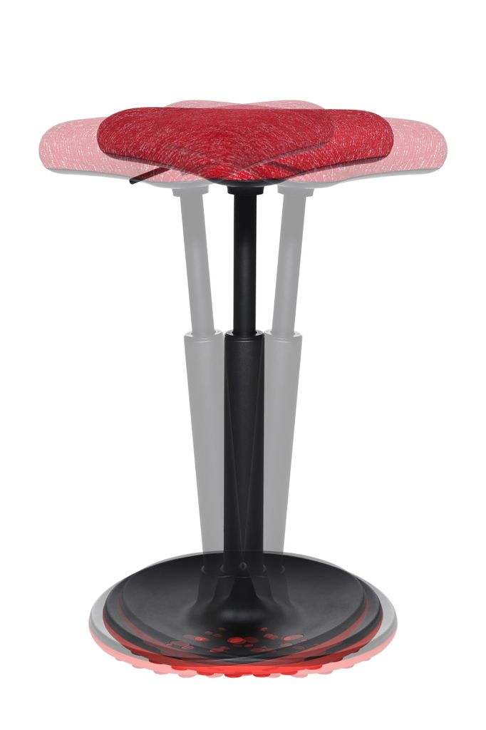 TOPSTAR Hocker Sitness H1 Triangle SH301 CV1 rot Produktbild 10