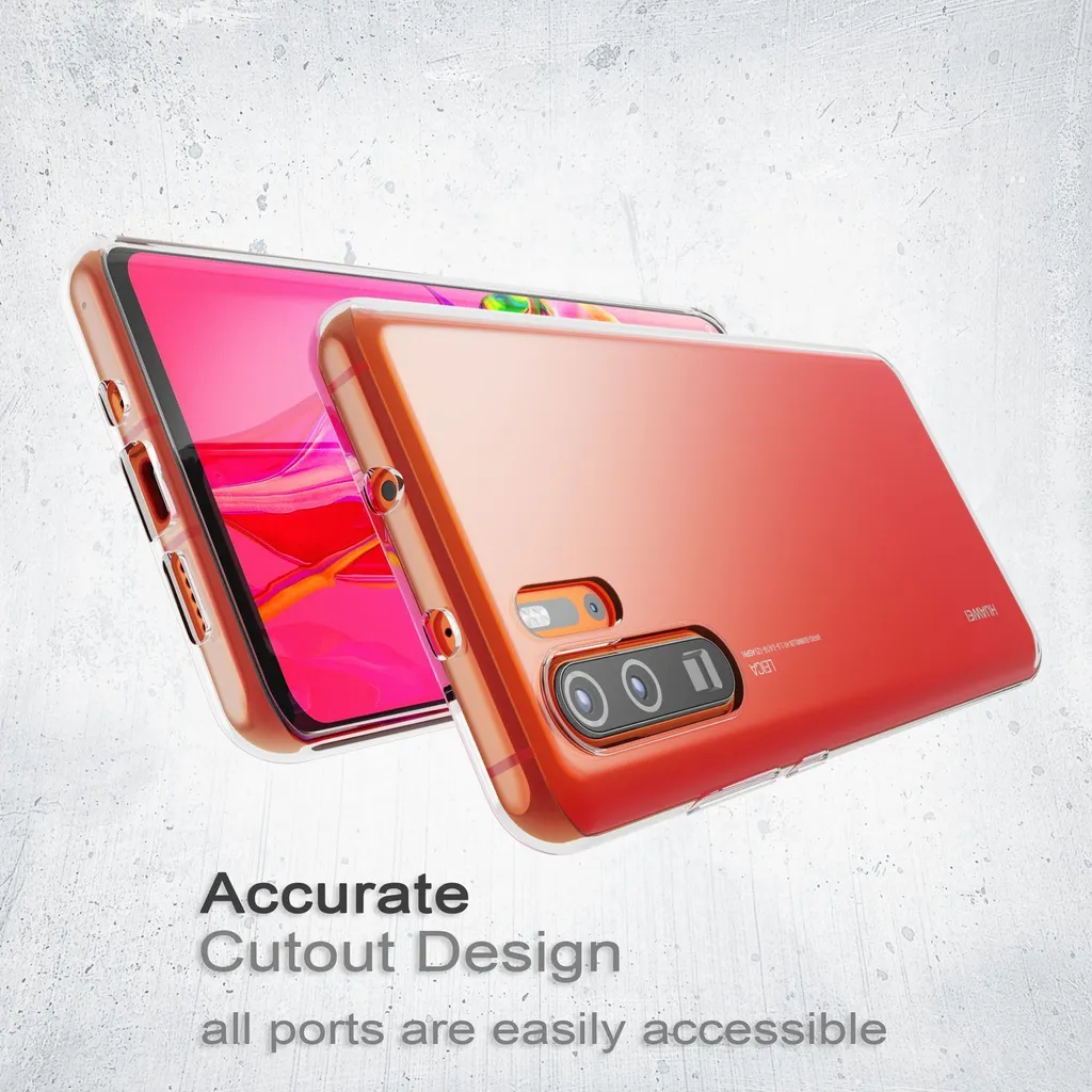 AKABEILA Cover Per Huawei P30 Pro 2020 2019 Custodia Trasparente Con