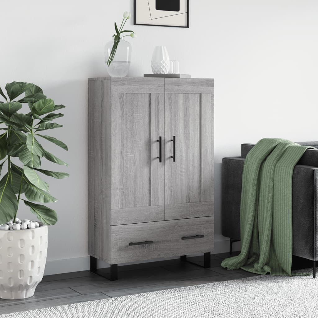 Maison Exclusive - Highboard Grau Sonoma 69,5x31x115 cm Holzwerkstoff