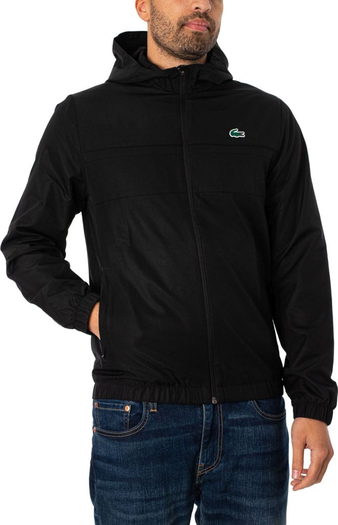 Lacoste Kapuzenjacke aus recycelten Fasern mit Produktbild 