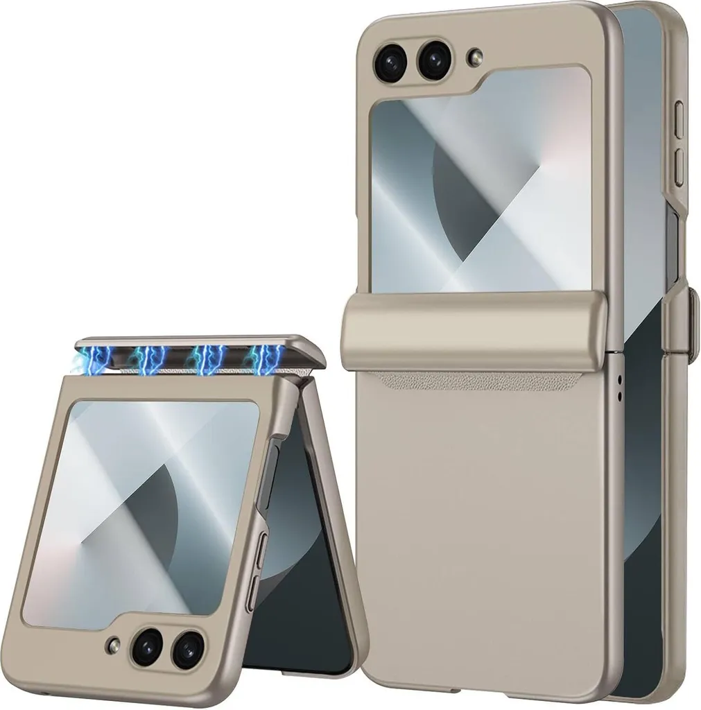 Custodia Samsung Z Flip 6 Beige All-Inclusive Design Luxury