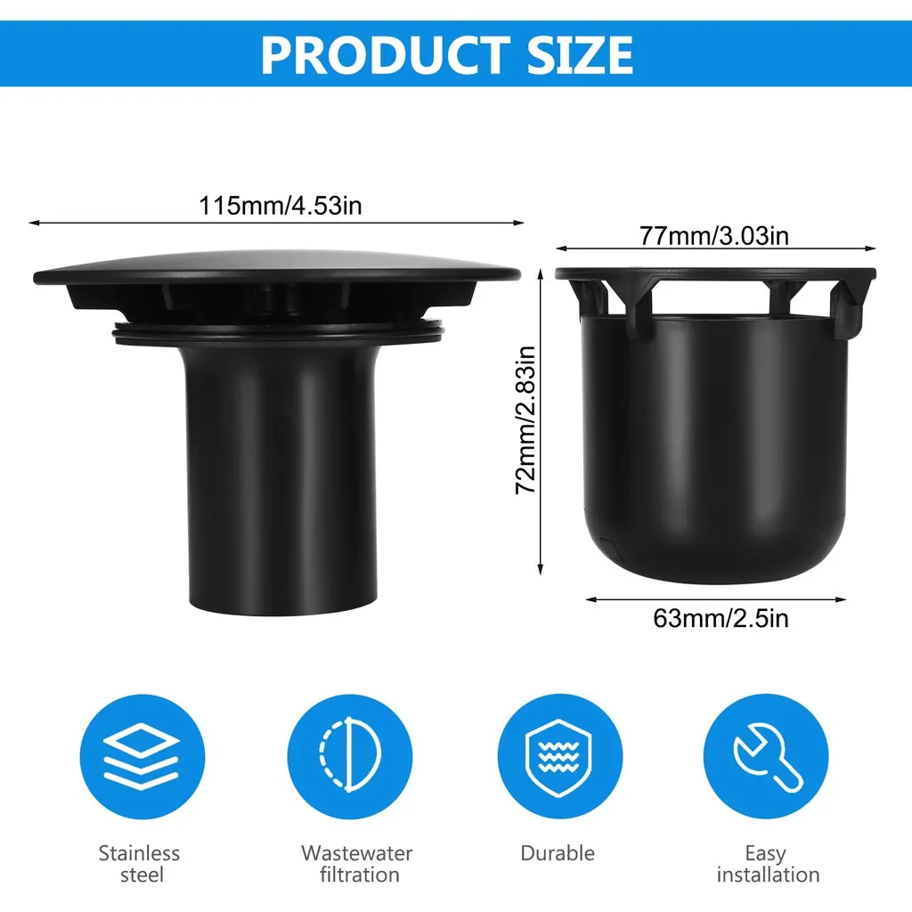 Couvercle de remplacement pour siphon Viega Tempoplex douche 90 mm