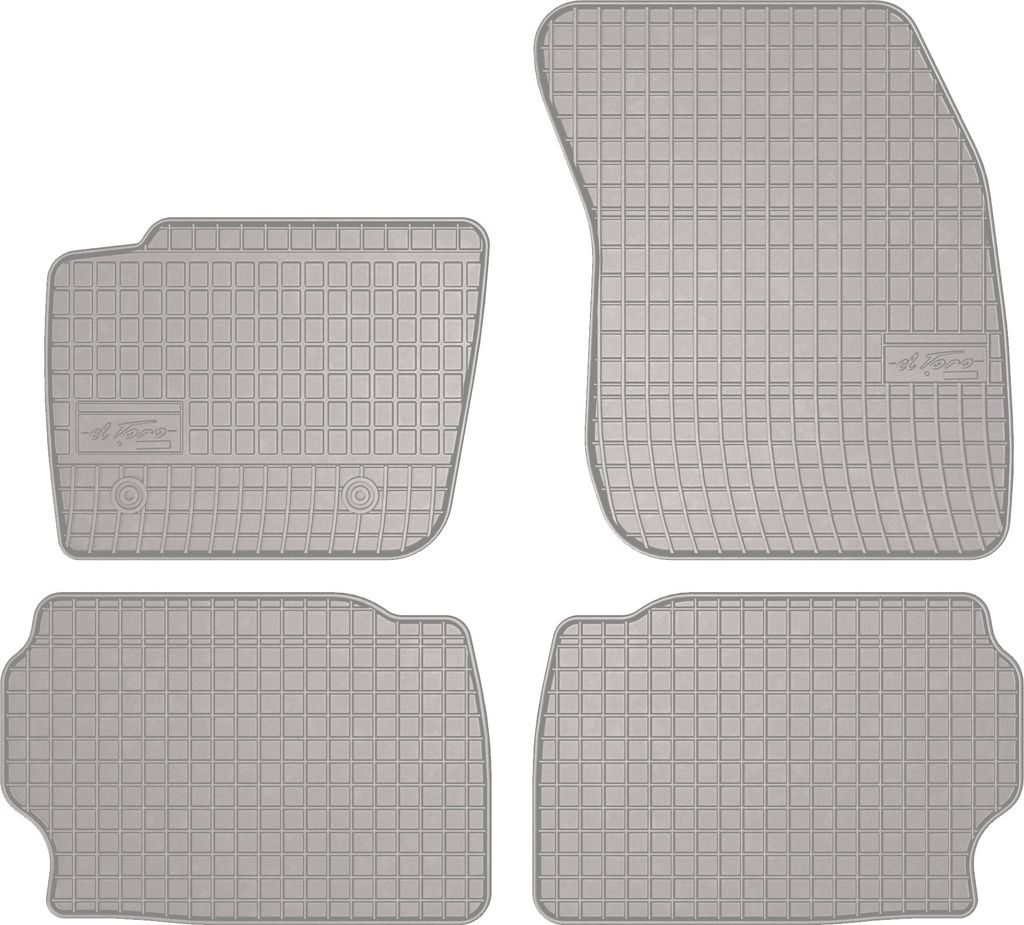 Gummi-Fußmatten für Ford Mondeo MK4 2007-2012 – Liftback, Limousine, Kombi, Set 4, Befestigung