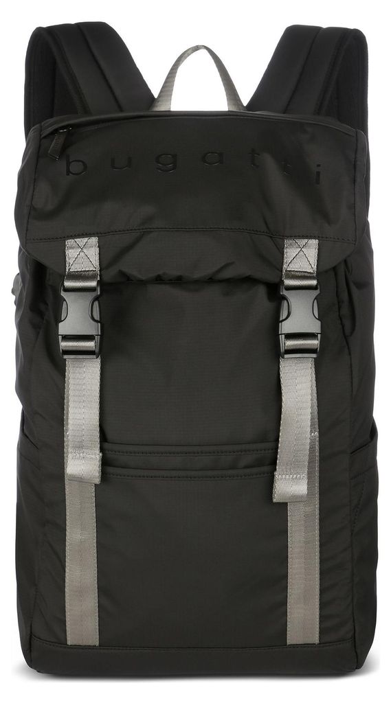 bugatti Laptoprucksack Rucksack mit Laptopfach Legere Backpack Black schwarz