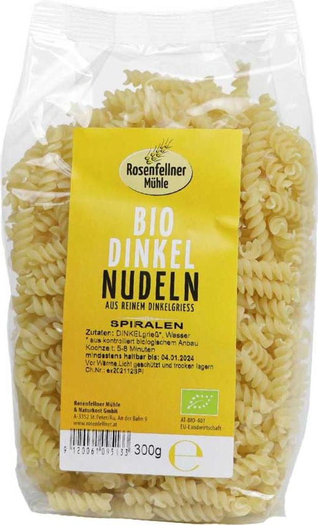 Dinkelteigwaren Spiralen 300g - aus reinem Dinkelgrieß - Produktbild 