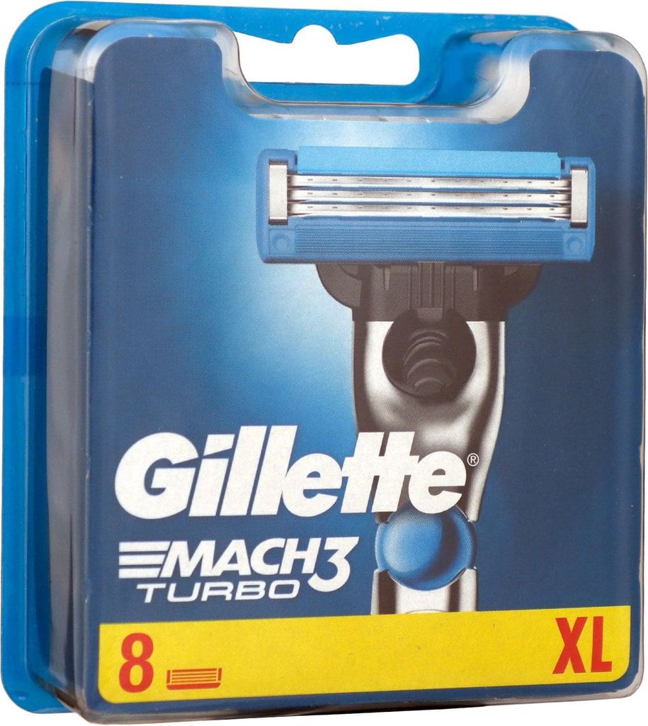 Gillette Mach3 Turbo Rasierklingen 8 Stück Klingen Produktbild 