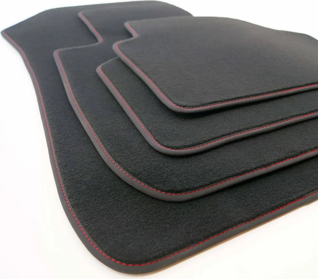 Set 4 Tappetini Velours Mini Countryman F60 Nero/Rosso Custom Fit