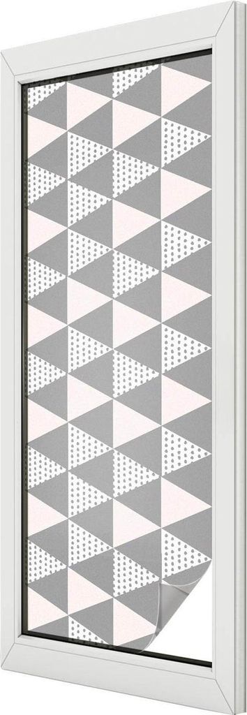 Buntglas Fensterfolie – 146x50 cm – Stained-Glass Design – blickdichte dekorative Sichtschutzfolie – selbstklebend, UV-Schutz – Moderne G...