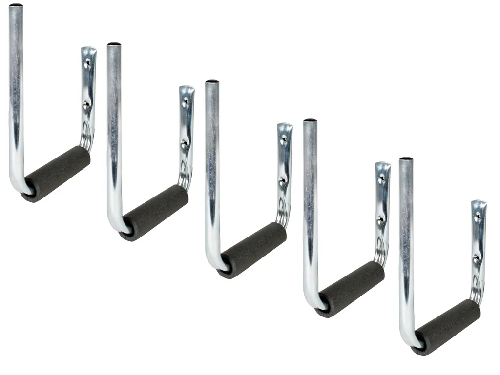 Rack mural pour surf et stand-up paddle, acier galvanisé, lot de 5
