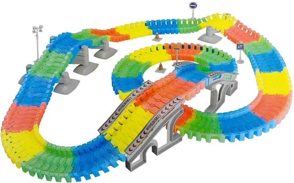 Circuit Voiture Enfant Flexible Magic Tracks 220 Rails : Fini l'Ennui !
