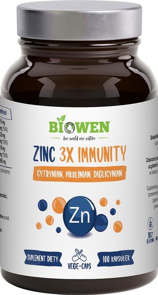 Biowen Zink 3 x Immunität 100 Kapseln