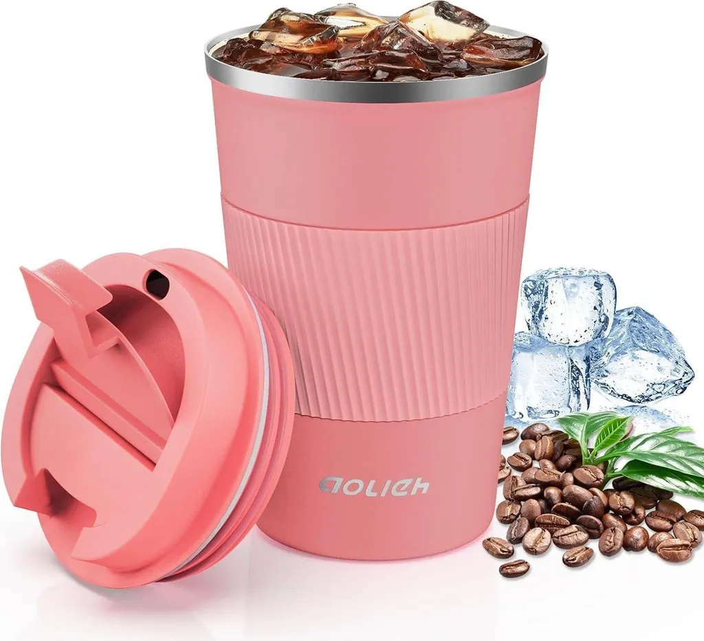 Aolieh Travel Mug 380ml Acciaio Inossidabile: Termos per Escursioni