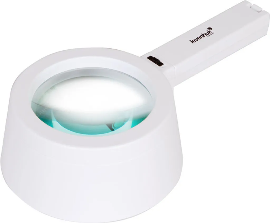 Grande loupe de lecture avec éclairage LED 127mm Levenhuk Zeno ZH45