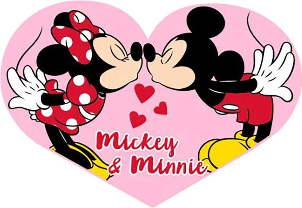 Minnie & Mickey Mouse Maus Herz Kissen Dekokissen Produktbild 