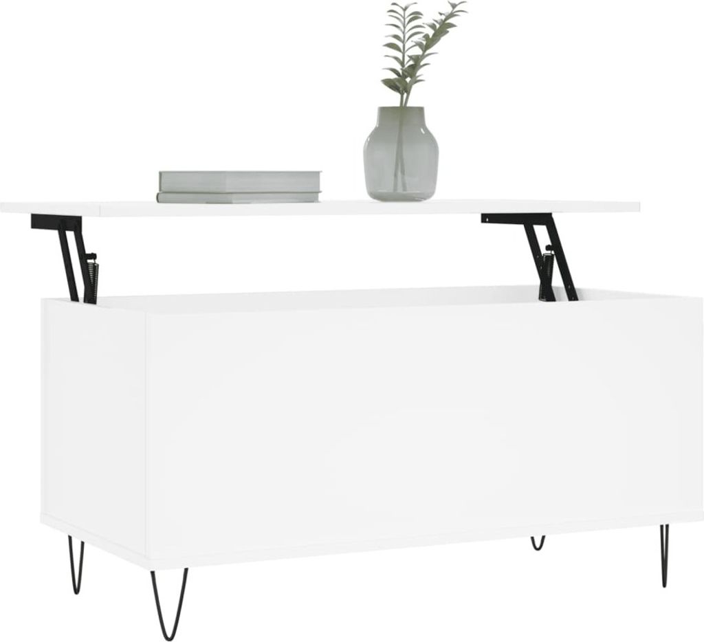 "im Sonderangebot"Couchtisch - CLORIS - Wohnzimmertisch - Robust und langlebig - Weiß 90x44,5x45 cm Holzwerkstoff - DEMöbel9543839
