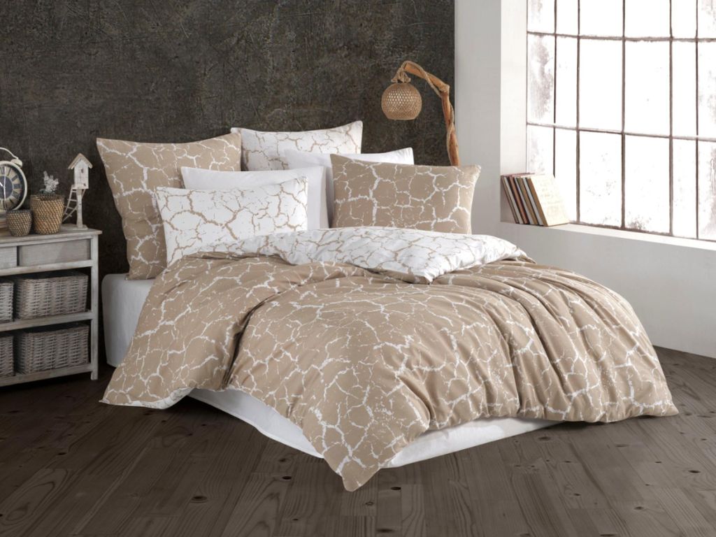 Spannbetttuch Baumwolle 140x220, 70x90cm Misty beige