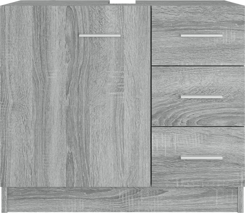 "Winterschlussverkauf " Waschbeckenschrank Grau Sonoma 63x30x54 cm Holzwerkstoff - NeuMöbel2135450