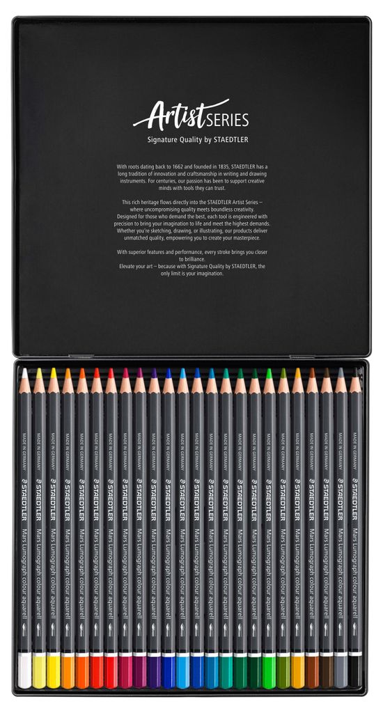 Staedtler Mars Lumograph, Weich, Mehrfarbig, 24 Stück(e) Produktbild 