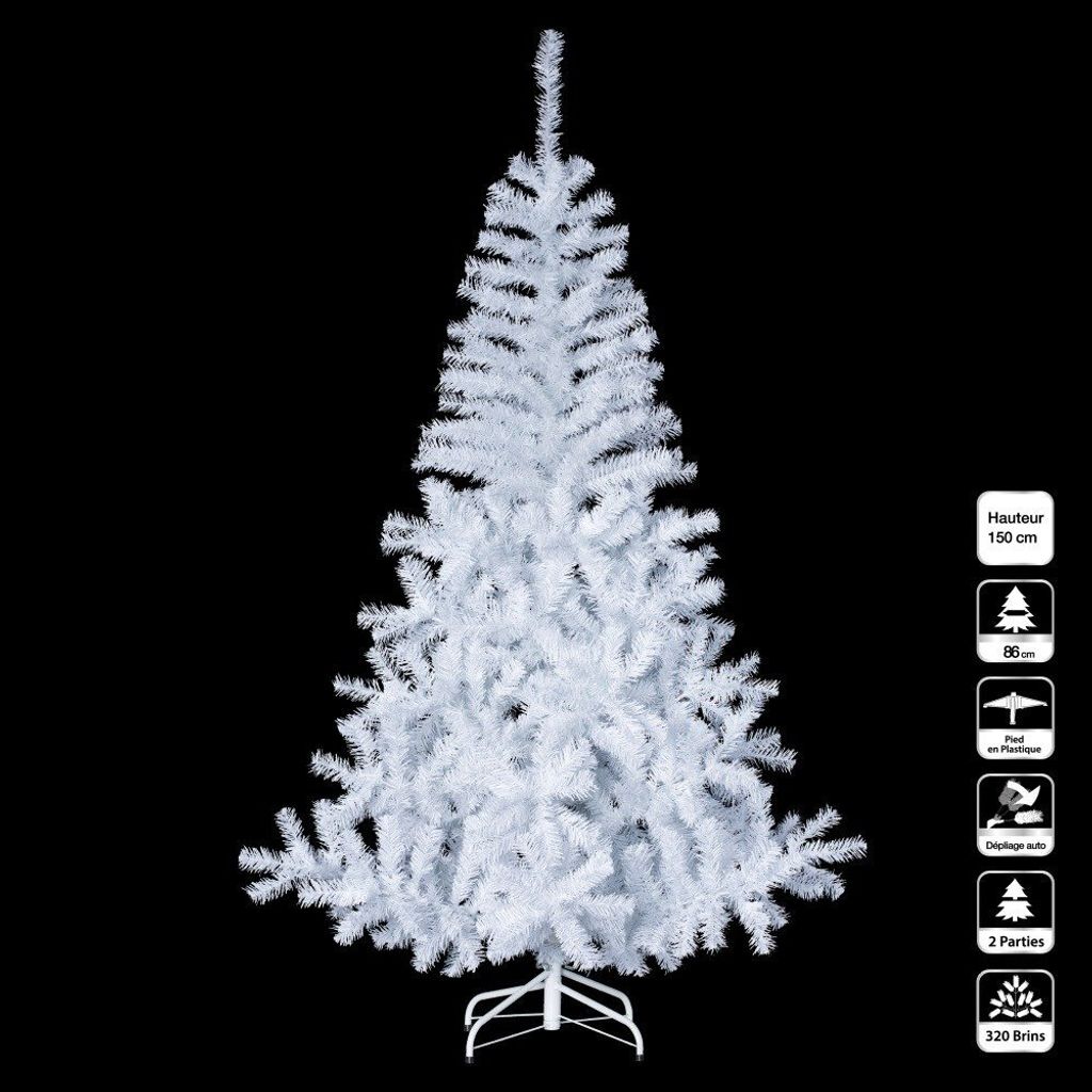 Tanne elegant 150cm weiß - Feeric Lights & Christmas