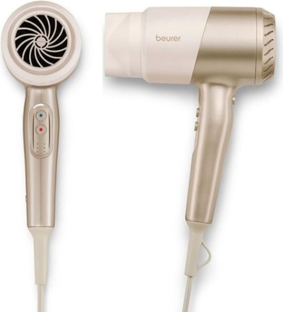 Beurer HC 40 Iconic Pro Haartrockner 2000W Beige Gold mit Diffusor