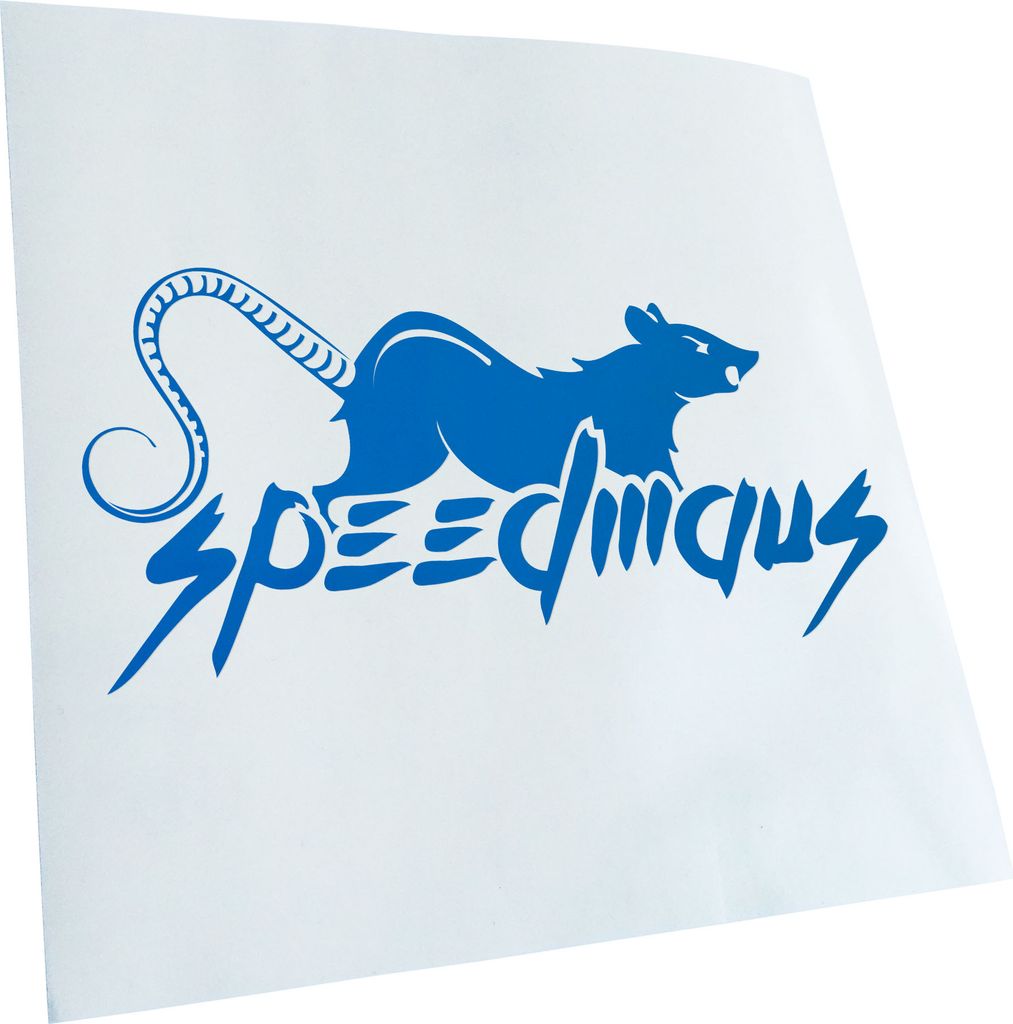 hauptsachebeklebt Kiwistar - Autoaufkleber - Speedmaus - Ratte - Fast - Turbo Heckscheibe - Aufkleber für Auto Kfz Fahrrad, LKW, Truck Mofa