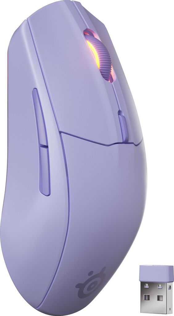 SteelSeries Pel aidimams | Rival 3 Gen 2 | Wireless | 2.4GHz, Bluetooth | Lavender
