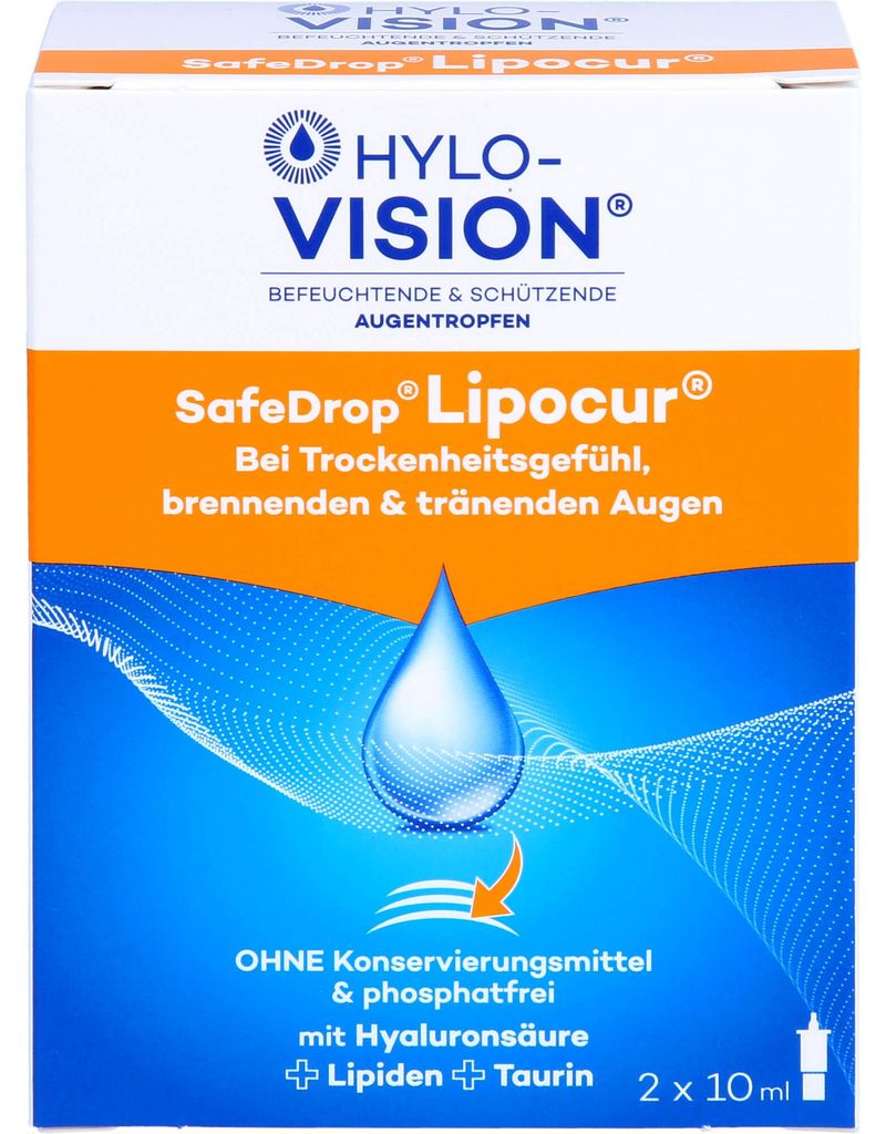 Hylo-Vision SafeDrop Lipocur collirio per occhi secchi, Immagine del prodotto 