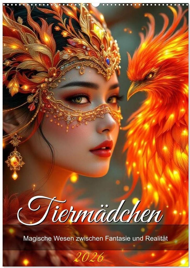 Bestienmädchen (Wandkalender 2026 DIN A2 hoch), CALVENDO Monatskalender