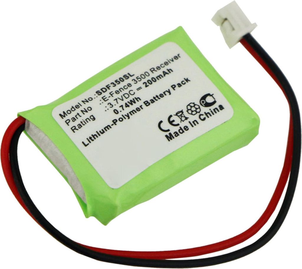 subtel 1x Akku für Hundehalsband kompatibel mit Dogtra E-Fence 3500 - (200mAh , 3.7V)
