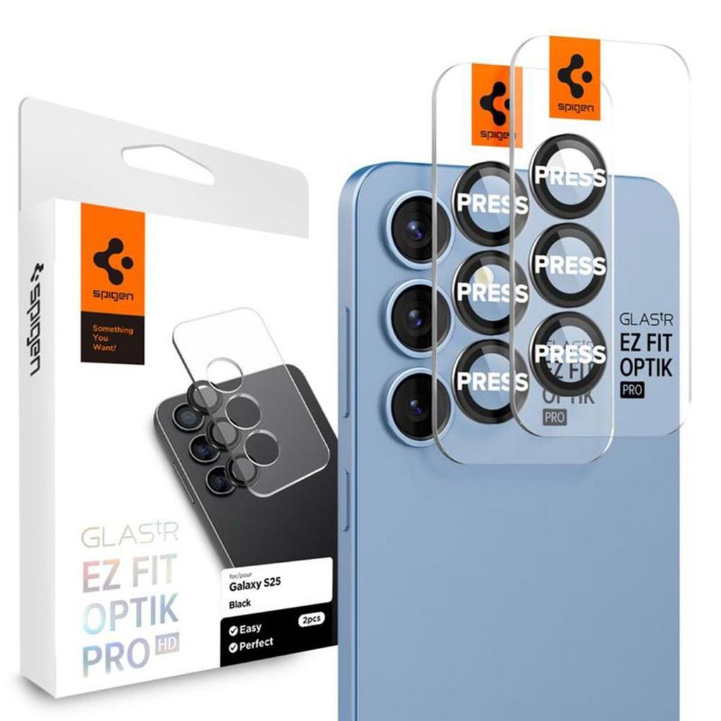 Spigen Glas.tR EZ Fit Optik Pro, Samsung, Galaxy S25, Obrázok produktu 
