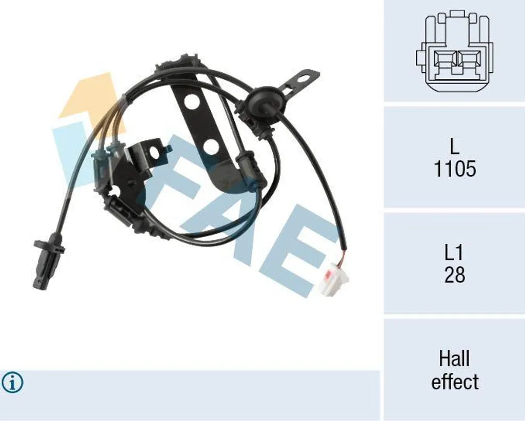 Capteur de Vitesse de Roue FAE 78571 pour iX35 et Sportage 956802S300