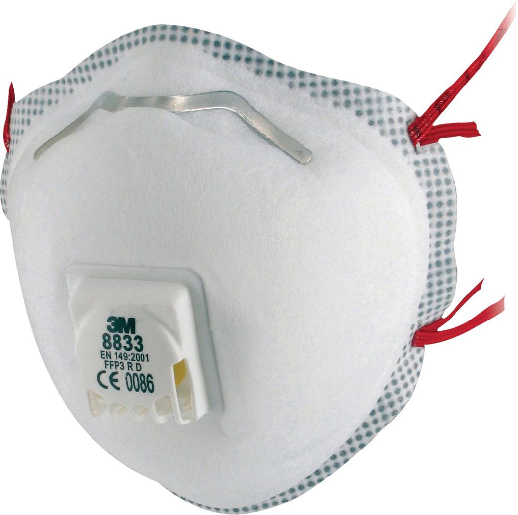 respiratore 3M 8833 Livello di protezione classico: FFP3 Immagine del prodotto 