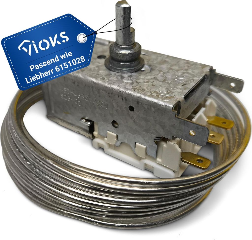 Kühlthermostat Temperaturregler Thermostat 1850mm passend wie Liebherr 6151028 für Kühlschrank