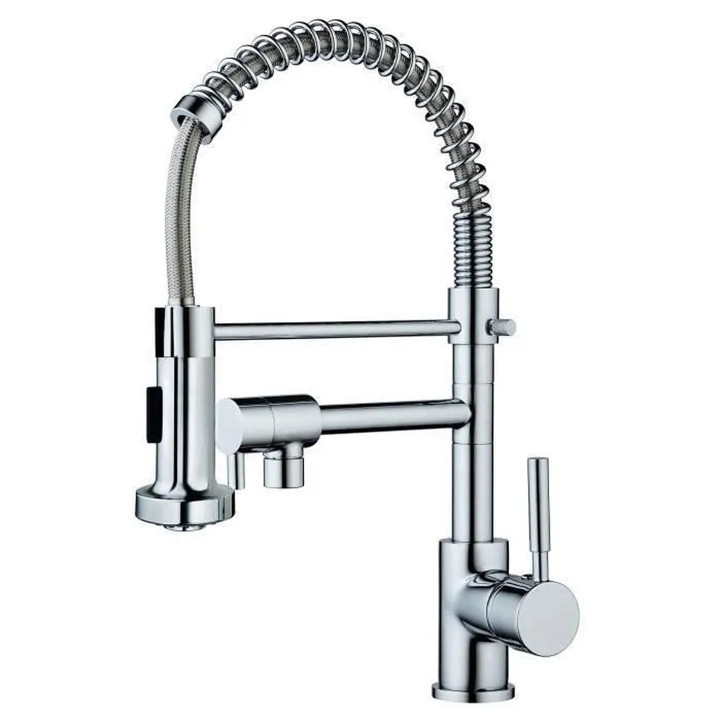 Mitigeur de cuisine ROUSSEAU Mini Stoli avec douchette extractible chrome