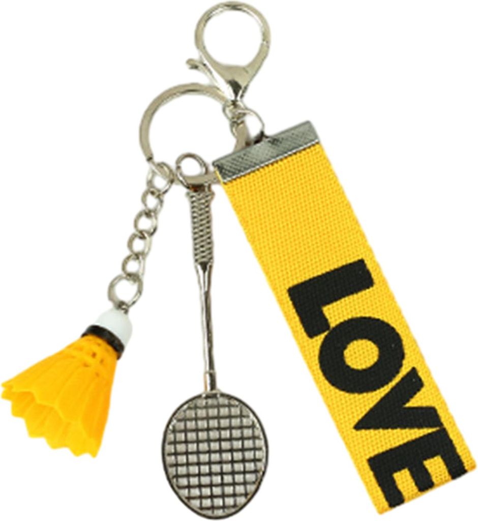 Mini-Badminton-Schlüsselanhänger, Badminton-Schläger, Rucksack-Zubehör, Sport-Schlüsselring, Geschenke für Badminton-Liebhaber und Spieler