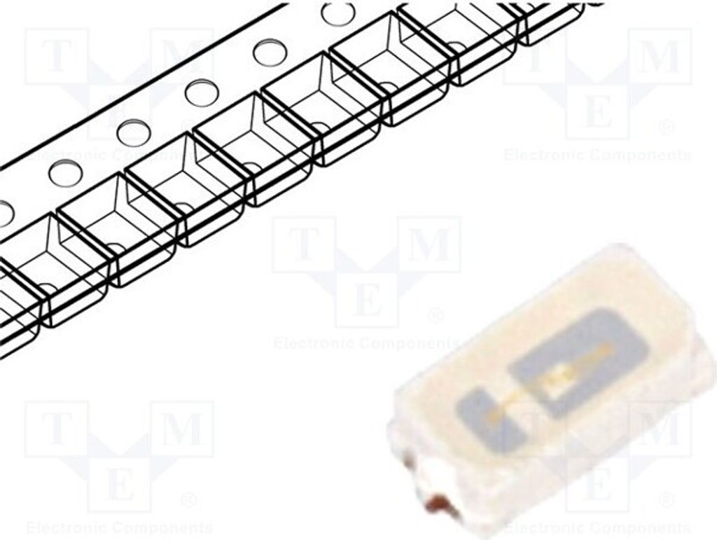 10x LED SMD 3014,PLCC2 2500÷3800mcd 8÷12,5lm warmweiß 2600-3800K LL-R3014W-W6M-Q10