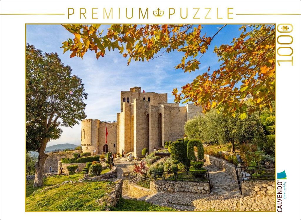 CALVENDO Puzzle Die Festung von Kruja | 1000 Teile Lege-Größe 64x48cm Foto-Puzzle für glückliche Stunden