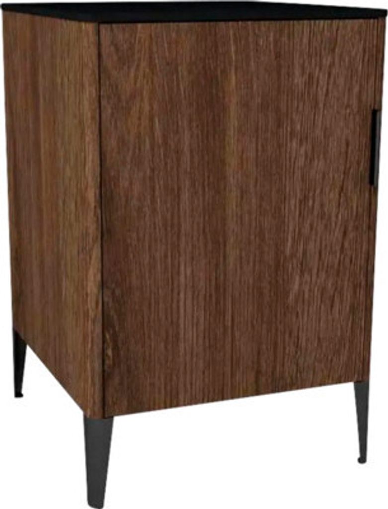 Kommode mit 1 Tür Devo Lotos 76x50x53 cm Anschlag links bronze expressive oak/schwarz
