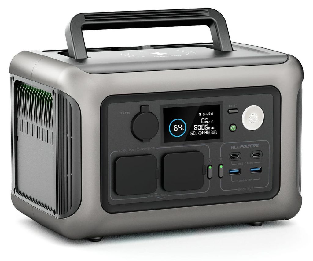 ALLPOWERS R600 Powerstation 299Wh LiFePO4 600W 1200W Spitze Produktbild 