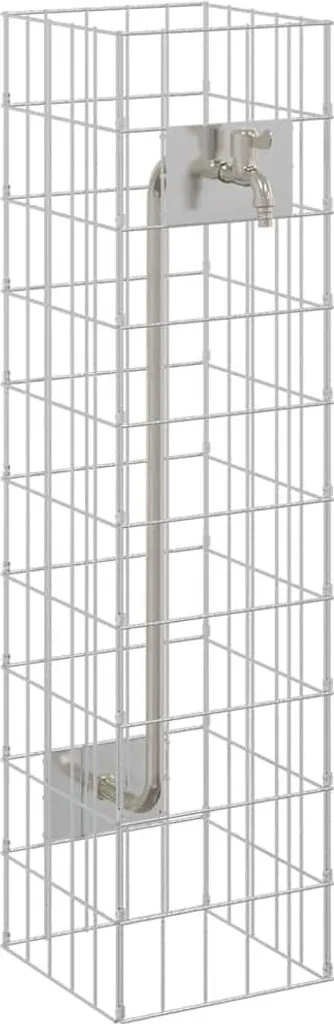 Gabion en Inox 25x25x100 cm : Solution Durable Contre la Rouille Extérieure