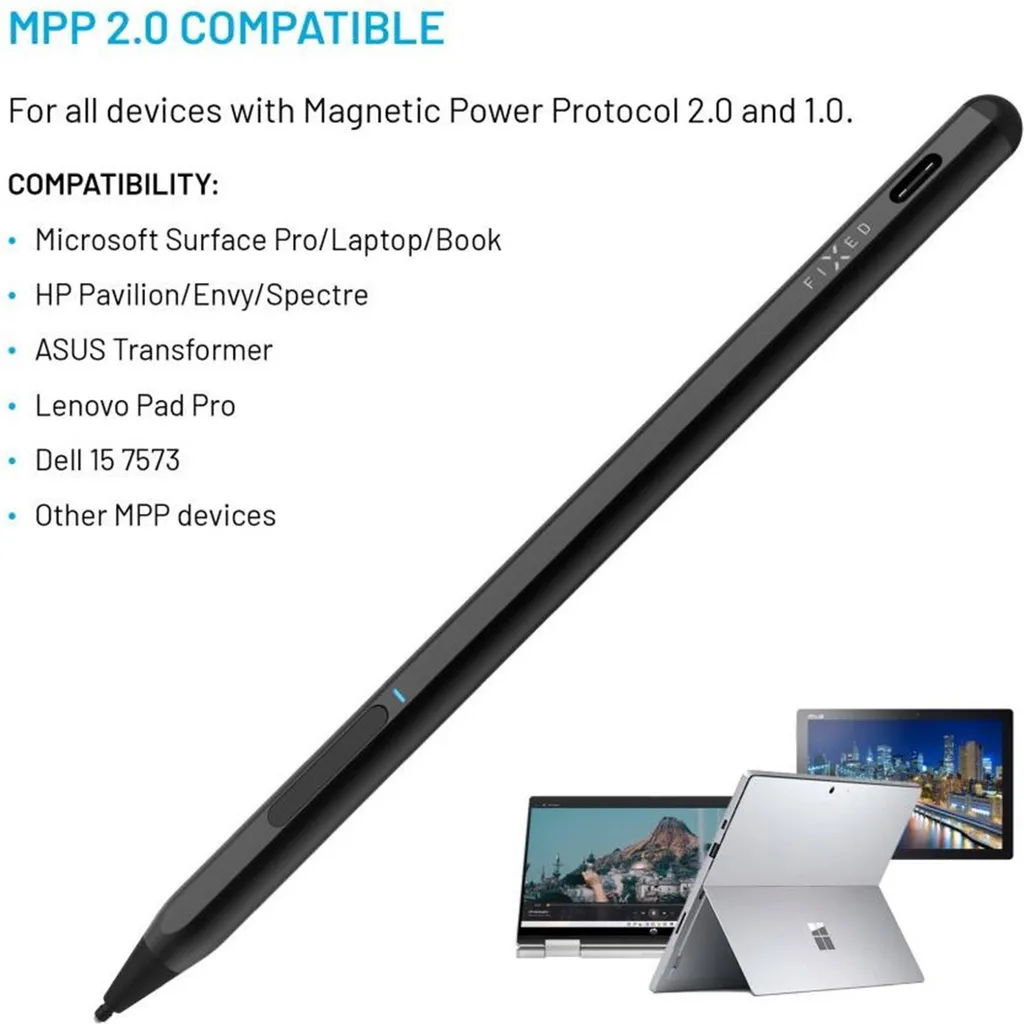 Stylet Actif Graphite pour Tablettes Surface avec Capteur de Pression - 2