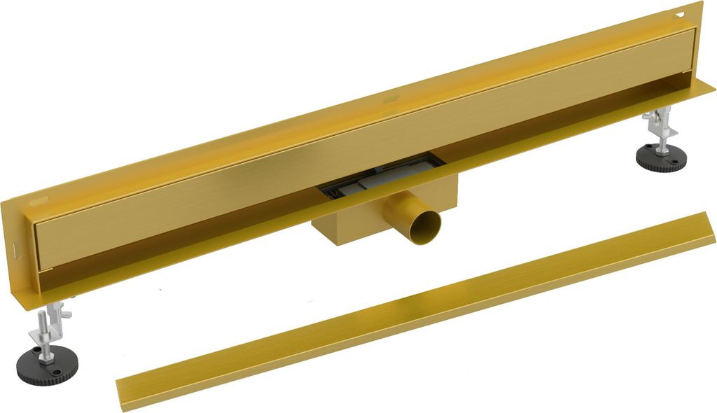 Seitenwandabfluss 60Cm Gold