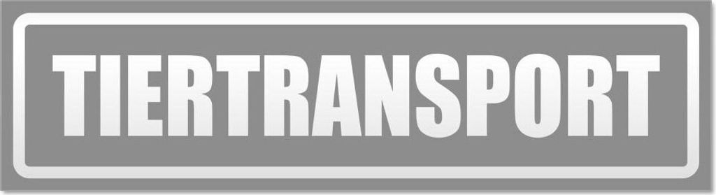 Kiwistar - Autoaufkleber - Grau - 30 x 8 cm - Tiertransport invertiert - Hinweis Aufkleber Sticker für Auto, Kfz, Fahrrad, PKW, LKW