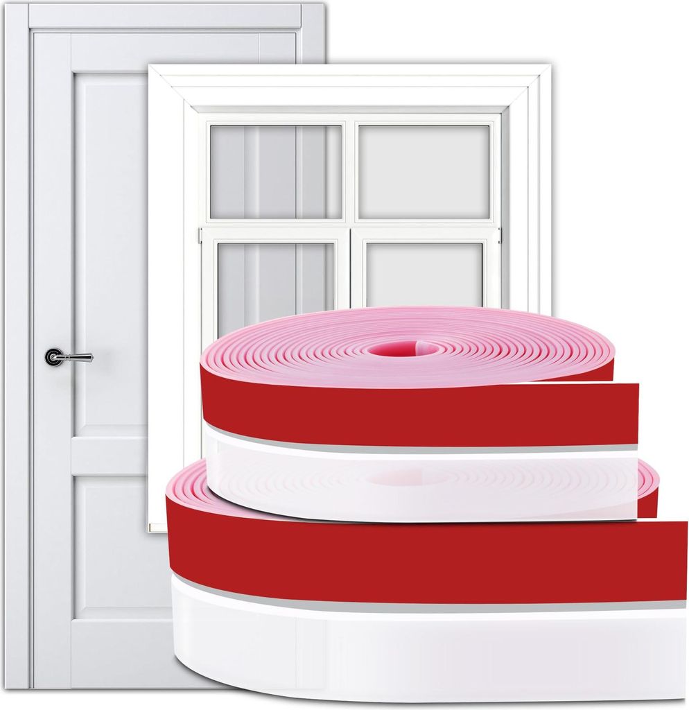 Selbstklebende Fensterdichtung Isolierdichtung 6,1 m x 3,5 cm