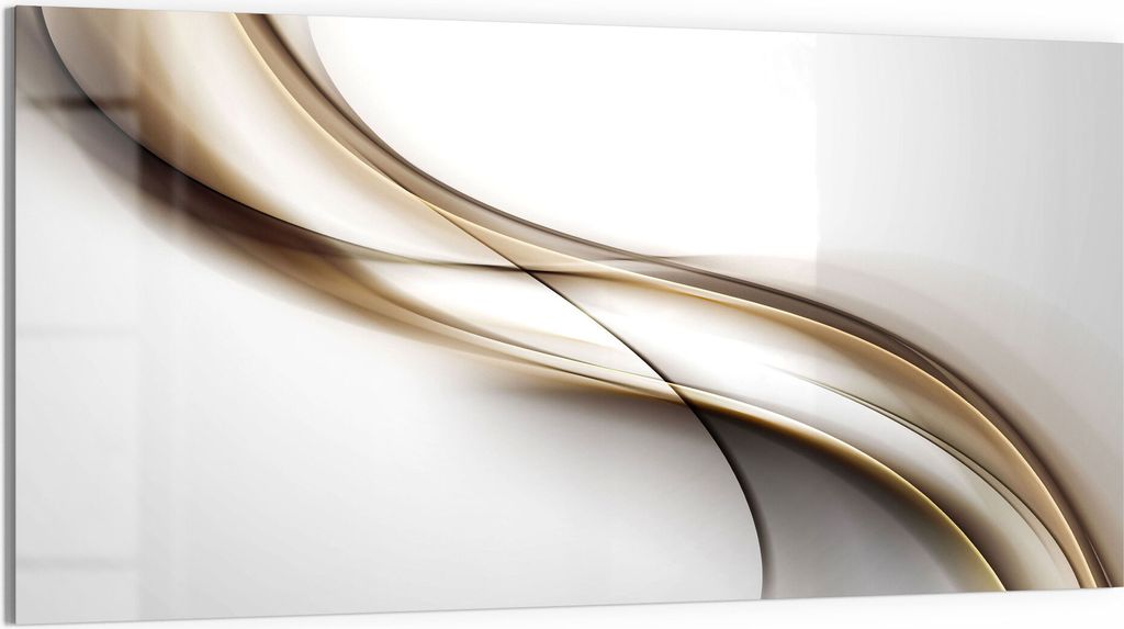 DEQORI Magnettafel Glas 100x50 cm 'Diagonaler Schweif' beschreibbar Whiteboard