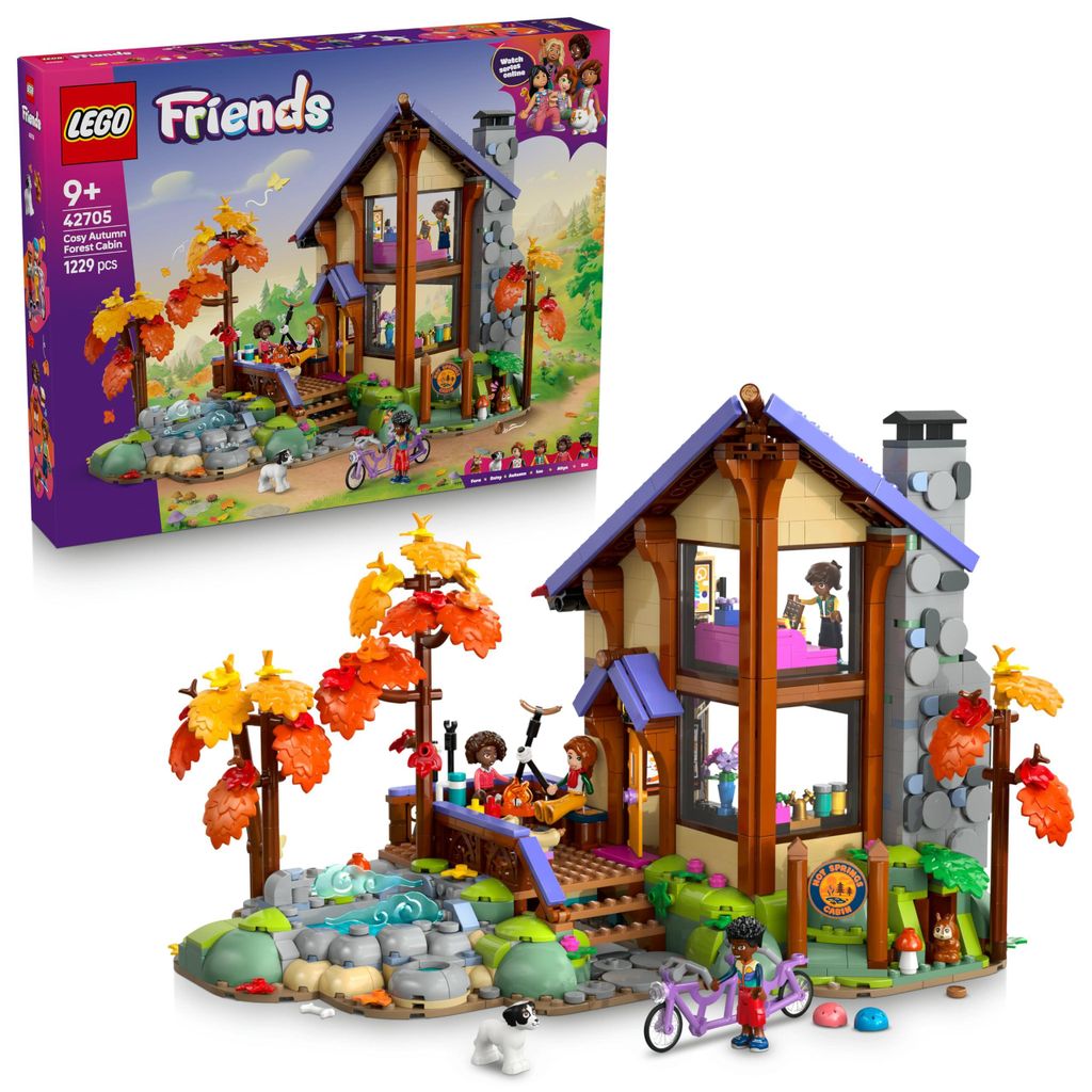 LEGO Friends: Cabaña acogedora en el bosque otoñal. Imagen del producto 